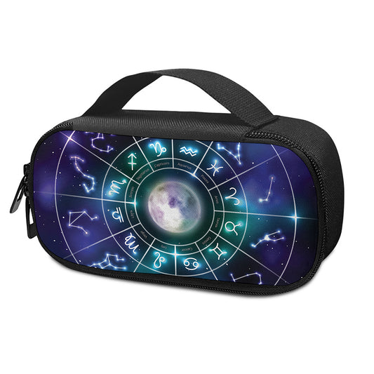Galaxy Zodiac Wheel Print Insulin Cooler Travel Case