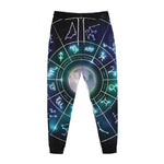 Galaxy Zodiac Wheel Print Jogger Pants