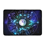 Galaxy Zodiac Wheel Print Kitchen Mat