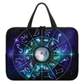 Galaxy Zodiac Wheel Print Laptop Sleeve With Handle