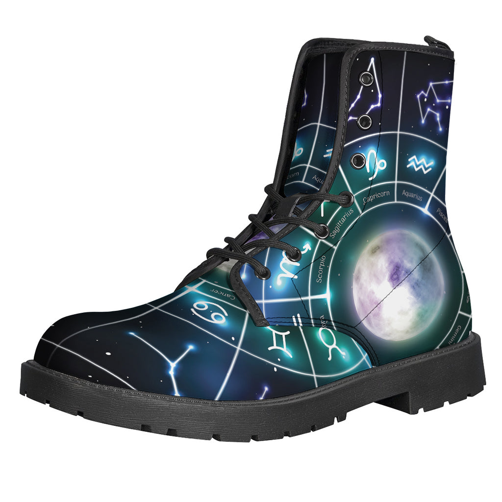 Galaxy Zodiac Wheel Print Backpack