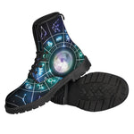Galaxy Zodiac Wheel Print Backpack