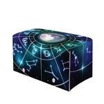 Galaxy Zodiac Wheel Print Leather Tissue Box Cover