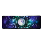 Galaxy Zodiac Wheel Print Long Kitchen Mat