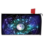 Galaxy Zodiac Wheel Print Mailbox Cover