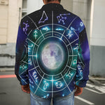 Galaxy Zodiac Wheel Print Men's Shirt Jacket