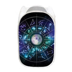 Galaxy Zodiac Wheel Print Mesh Laundry Hamper