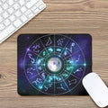 Galaxy Zodiac Wheel Print Mouse Pad