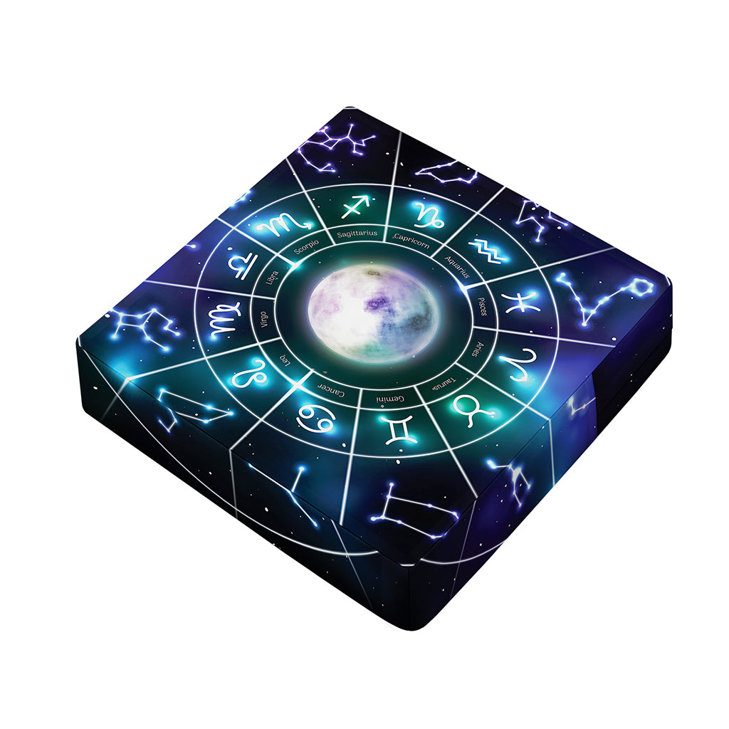 Galaxy Zodiac Wheel Print Outdoor Seat Cushion Cover