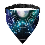 Galaxy Zodiac Wheel Print Over The Collar Dog Bandana
