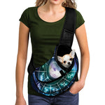 Galaxy Zodiac Wheel Print Pet Sling Carrier