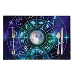 Galaxy Zodiac Wheel Print Placemat