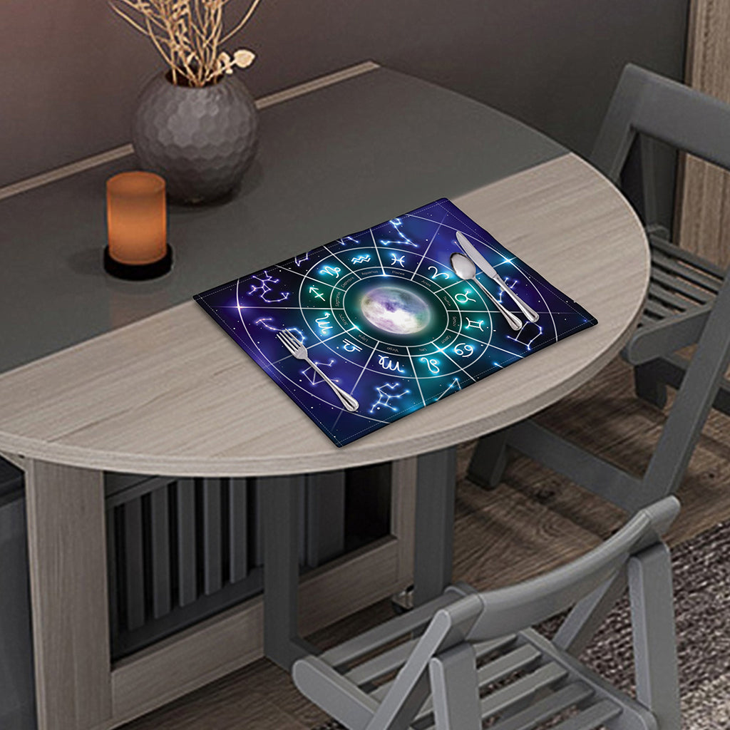 Galaxy Zodiac Wheel Print Placemat