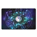 Galaxy Zodiac Wheel Print Polyester Doormat