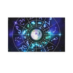 Galaxy Zodiac Wheel Print Polyester Flag