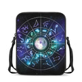 Galaxy Zodiac Wheel Print Rectangular Crossbody Bag