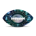Galaxy Zodiac Wheel Print Rugby Ball