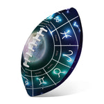 Galaxy Zodiac Wheel Print Rugby Ball