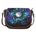 Galaxy Zodiac Wheel Print Saddle Bag