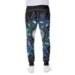 Galaxy Zodiac Wheel Print Scuba Joggers