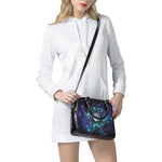 Galaxy Zodiac Wheel Print Shoulder Handbag