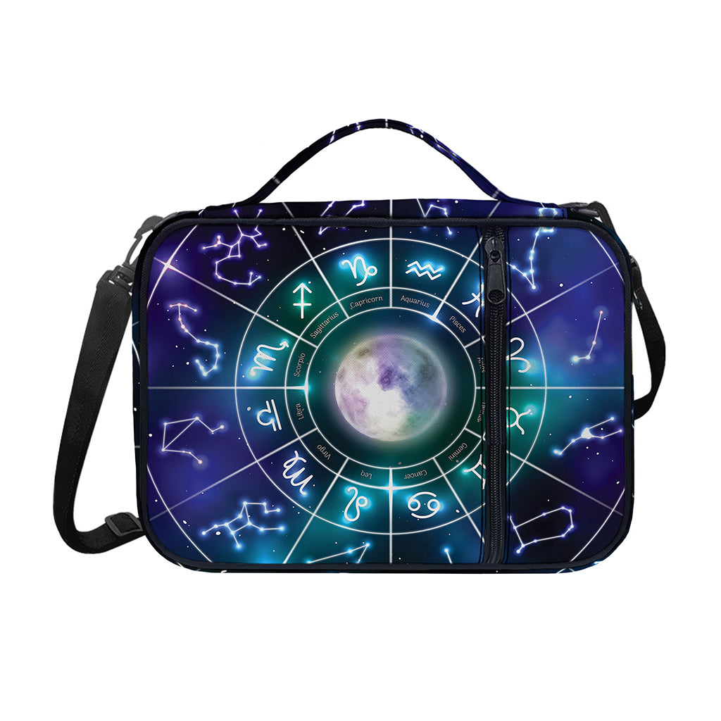 Galaxy Zodiac Wheel Print Shoulder Strap Bible Bag