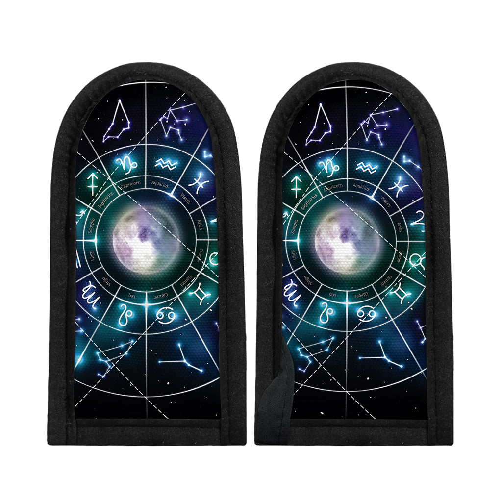 Galaxy Zodiac Wheel Print Skillet Handle Cover