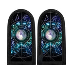 Galaxy Zodiac Wheel Print Skillet Handle Cover