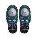 Galaxy Zodiac Wheel Print Slippers