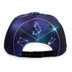 Galaxy Zodiac Wheel Print Snapback Cap