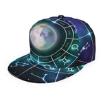 Galaxy Zodiac Wheel Print Snapback Cap