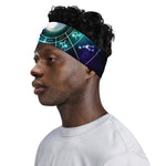 Galaxy Zodiac Wheel Print Sports Headband