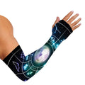 Galaxy Zodiac Wheel Print Sun Protection Arm Sleeves