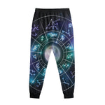 Galaxy Zodiac Wheel Print Sweatpants