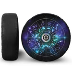 Galaxy Zodiac Wheel Print Tire Cover With Camera Hole