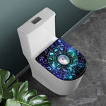 Galaxy Zodiac Wheel Print Toilet Lid Cover