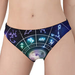 Galaxy Zodiac Wheel Print Women's Panties