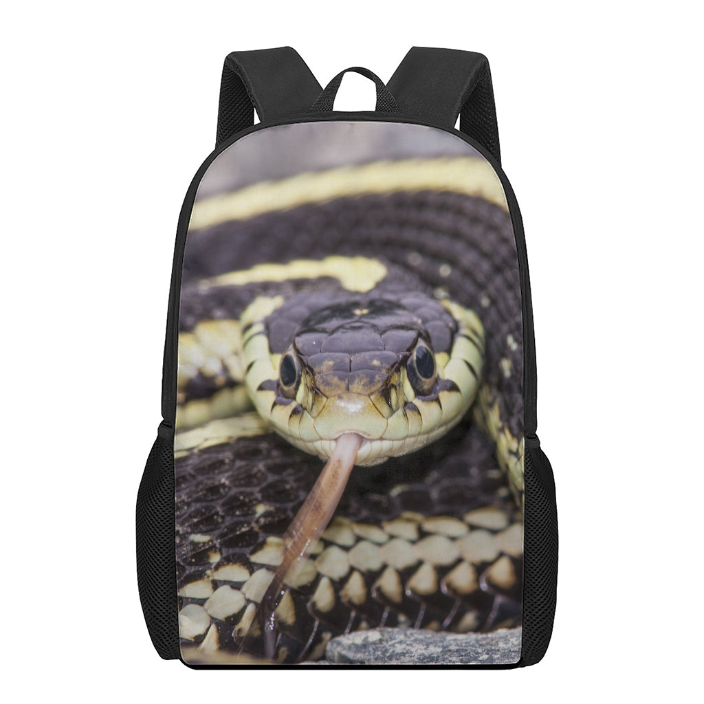 Garter Snake Print 17 Inch Backpack