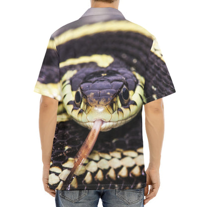 Garter Snake Print Aloha Shirt
