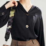 Garter Snake Print Bag Strap