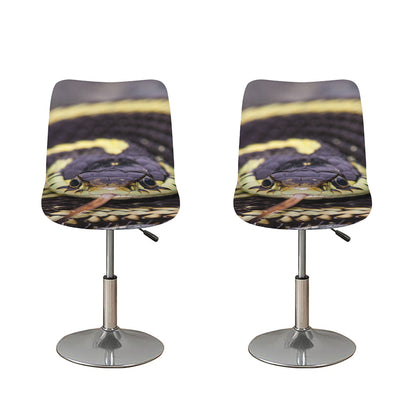 Garter Snake Print Bar Stool Covers