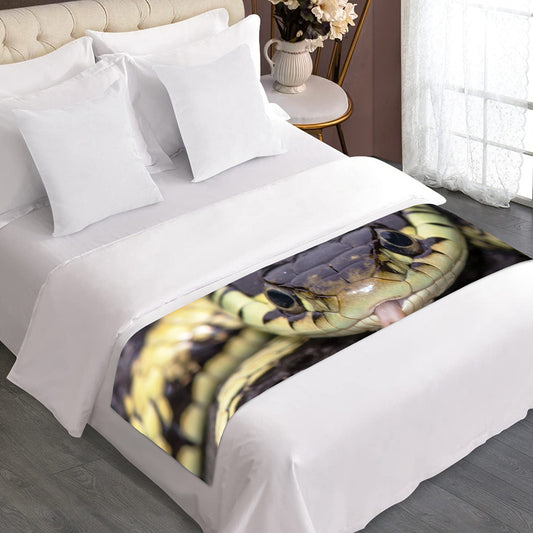 Garter Snake Print Bed Runner
