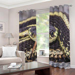 Garter Snake Print Blackout Grommet Curtains