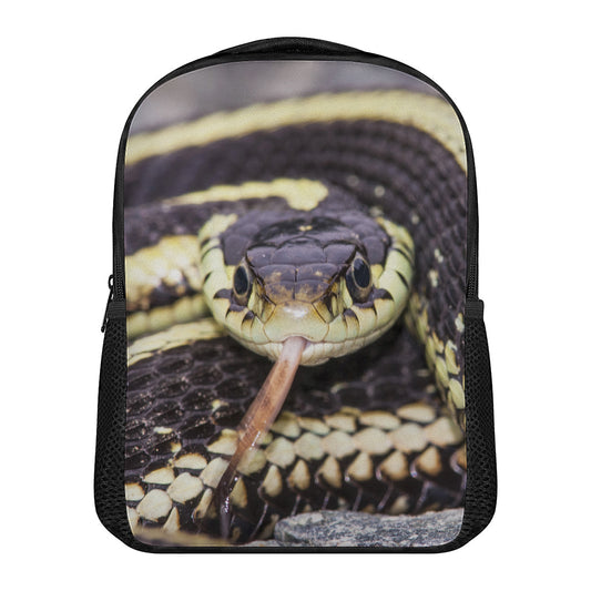 Garter Snake Print Casual Backpack