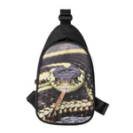 Garter Snake Print Chest Bag