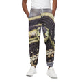 Garter Snake Print Cotton Sweatpants