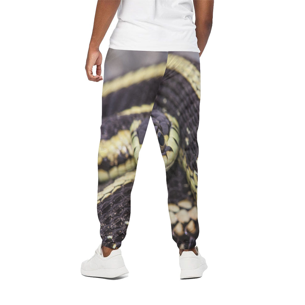 Garter Snake Print Cotton Pants