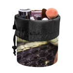 Garter Snake Print Drawstring Makeup Bag