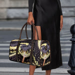 Garter Snake Print Duffle Bag