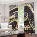 Garter Snake Print Extra Wide Grommet Curtains
